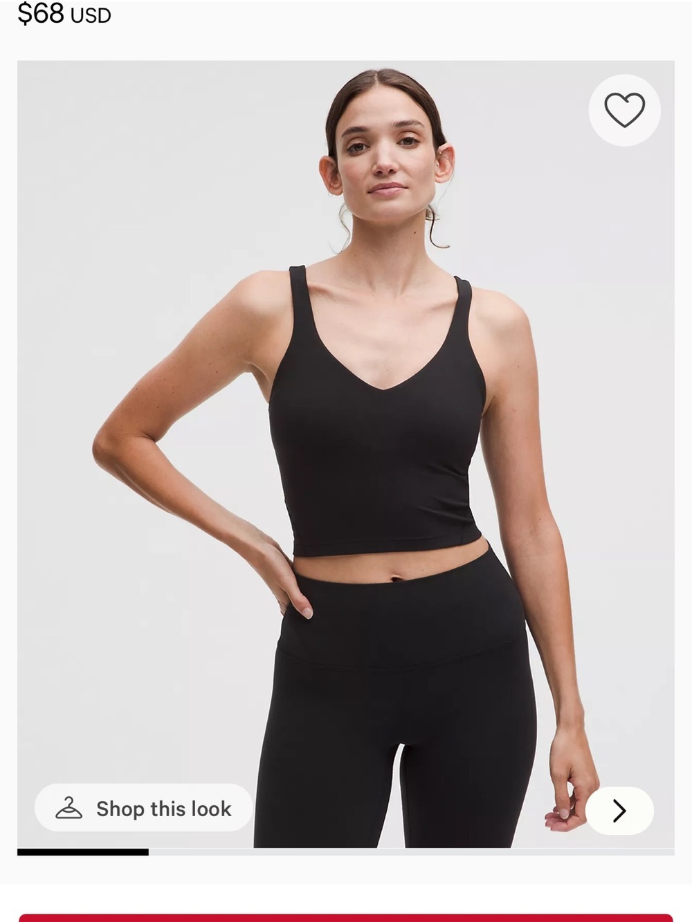 Lululemon Align Cropped Tank Top